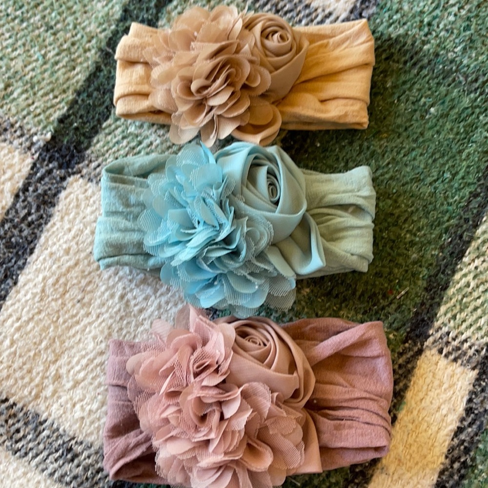 🦋Three piece headbands for baby